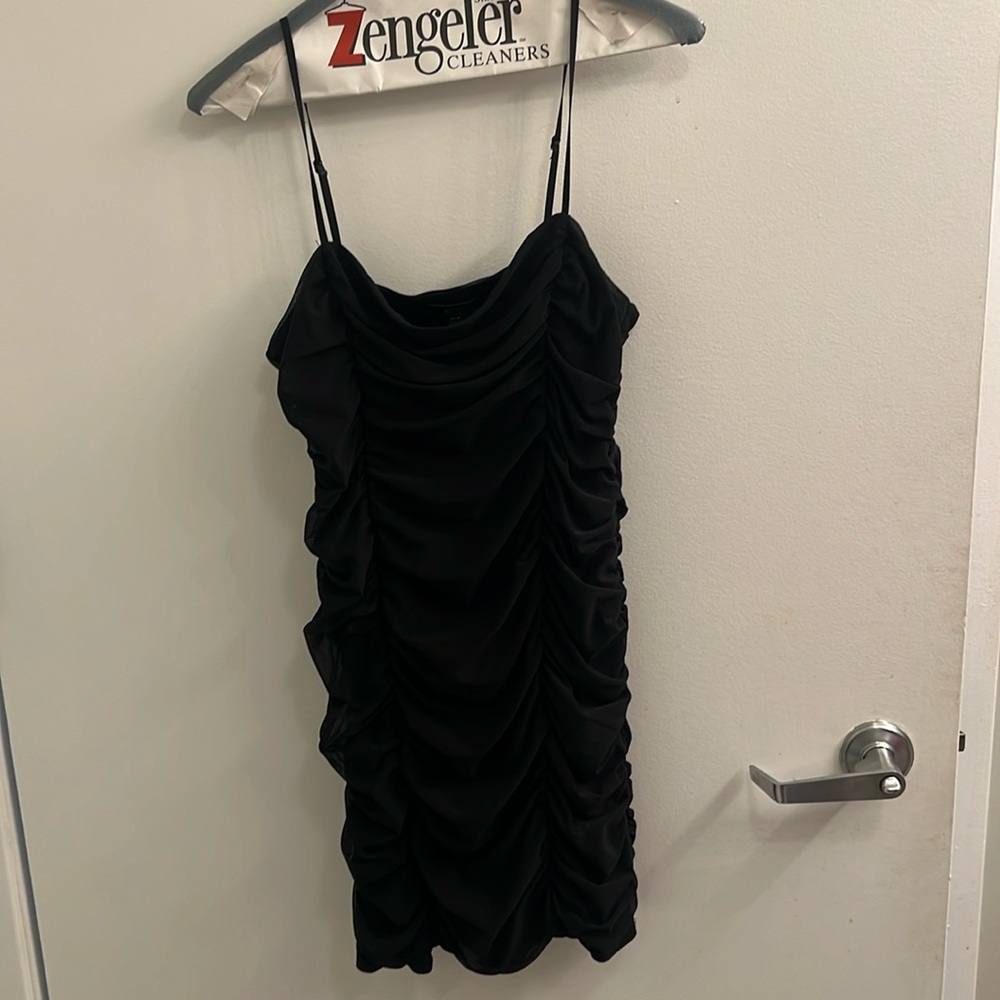 Ruched mesh mini dress WORN ONCE